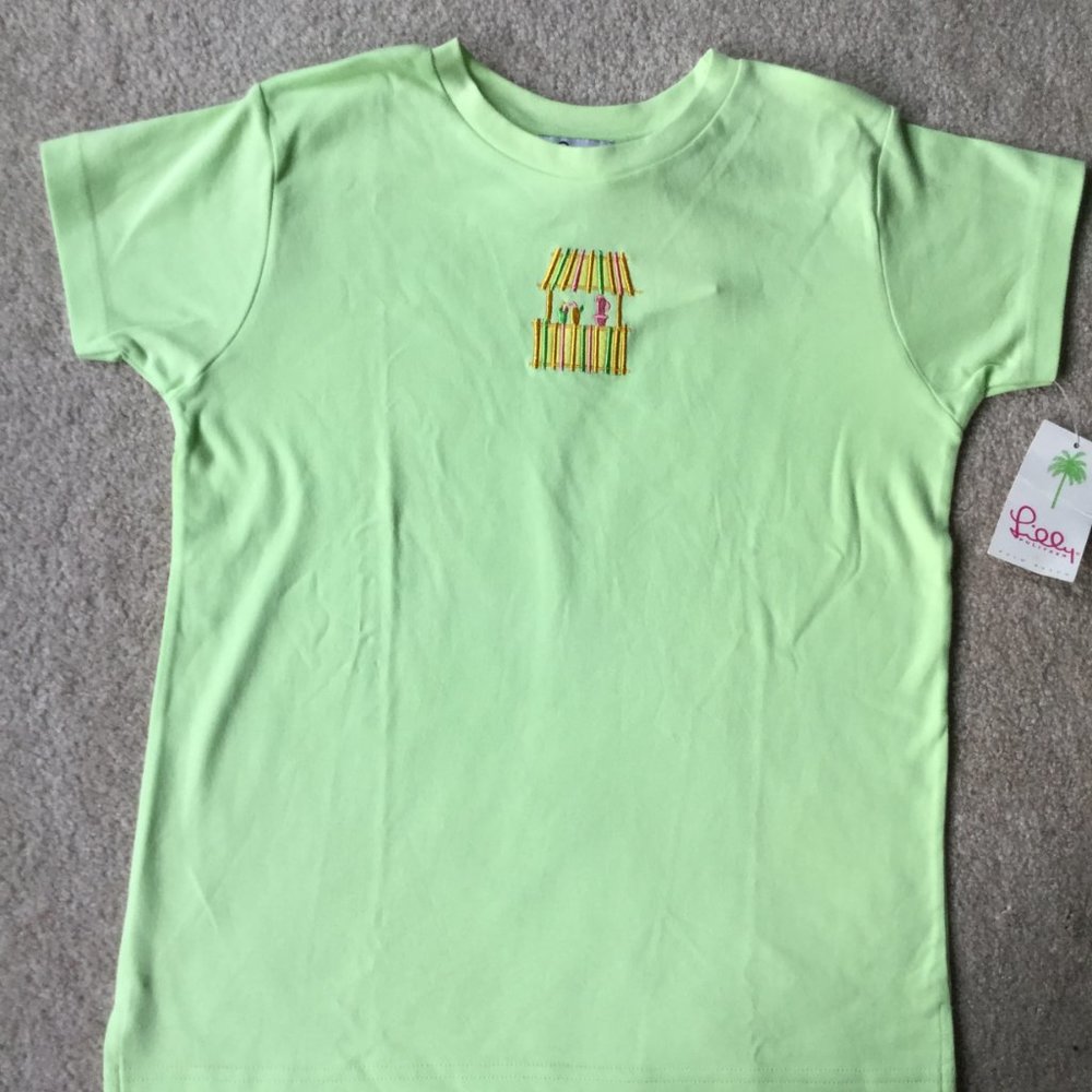 Lilly Pulitzer tiki hut top Girls sz 7 NWT